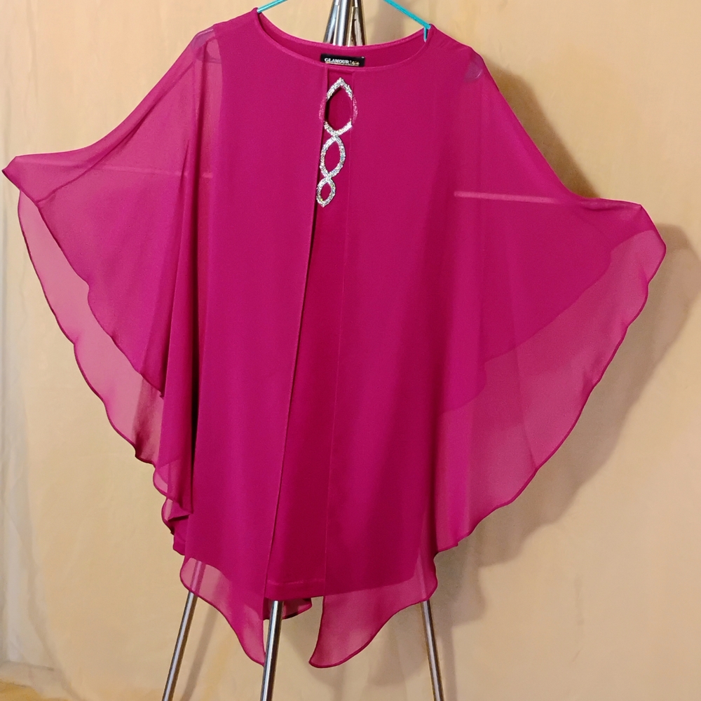 SLNY Pink Asymmetrical Sleeveless Dress